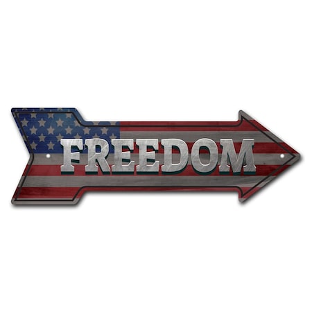 Freedom Arrow Sign Funny Home Decor 36in Wide